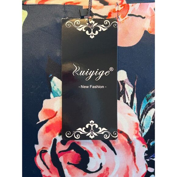 Kuiyige Dress Sz XXL Dark Navy Blue Casual Dressy Poly/Spandex Blend Lg Pockets - Picture 10 of 13